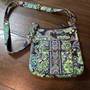 Floral Patterned Vera Bradley style  Crossbody Bag
